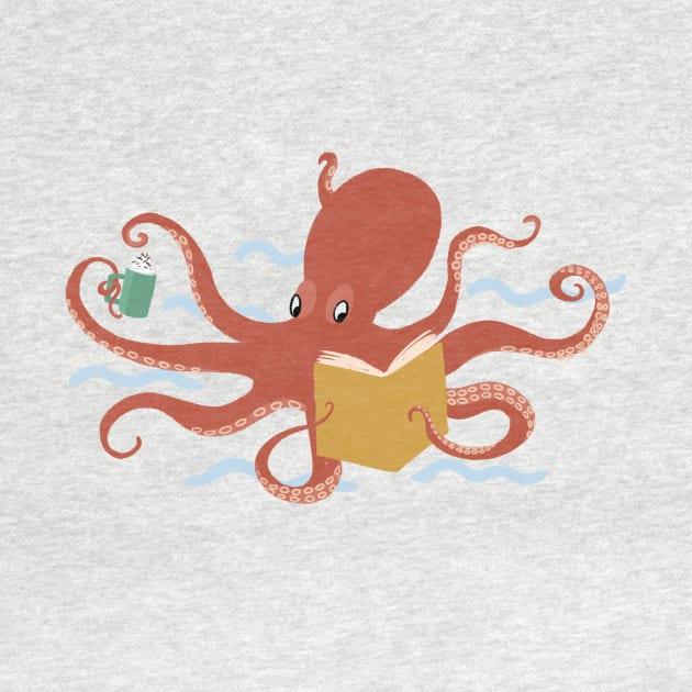 Octopus Reading by Das Brooklyn